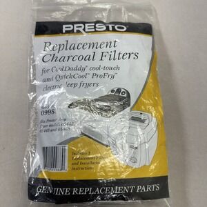 Presto Deep Fryer Charcoal Filters (3 Pack), 09988 Cooldaddy